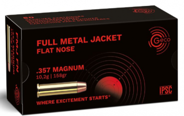 .357 Magnum Geco Vollmantel Flachkopf 158gr