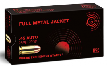 .45 ACP Geco Vollmantel Rundkopf 230gr