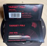 .308 Win. Geco Target FMJ147gr