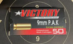 9mm P.A.K. Victory Platzpatronen 500 Stück