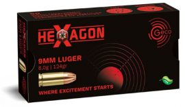 9mm Luger Geco Hexagon 124gr