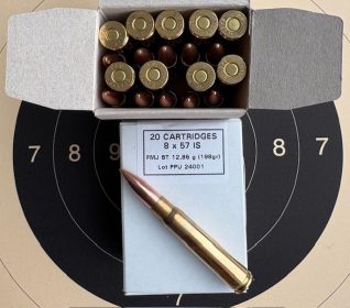 8×57 IS PPU Vollmantel BT 198gr Military