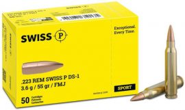 .223 Rem. SWISS P DS-1 FMJ 55gr